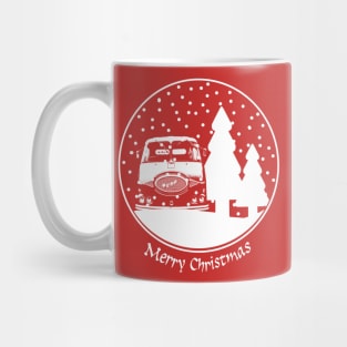 ERF KV 1950s British classic lorry Christmas snow globe Mug